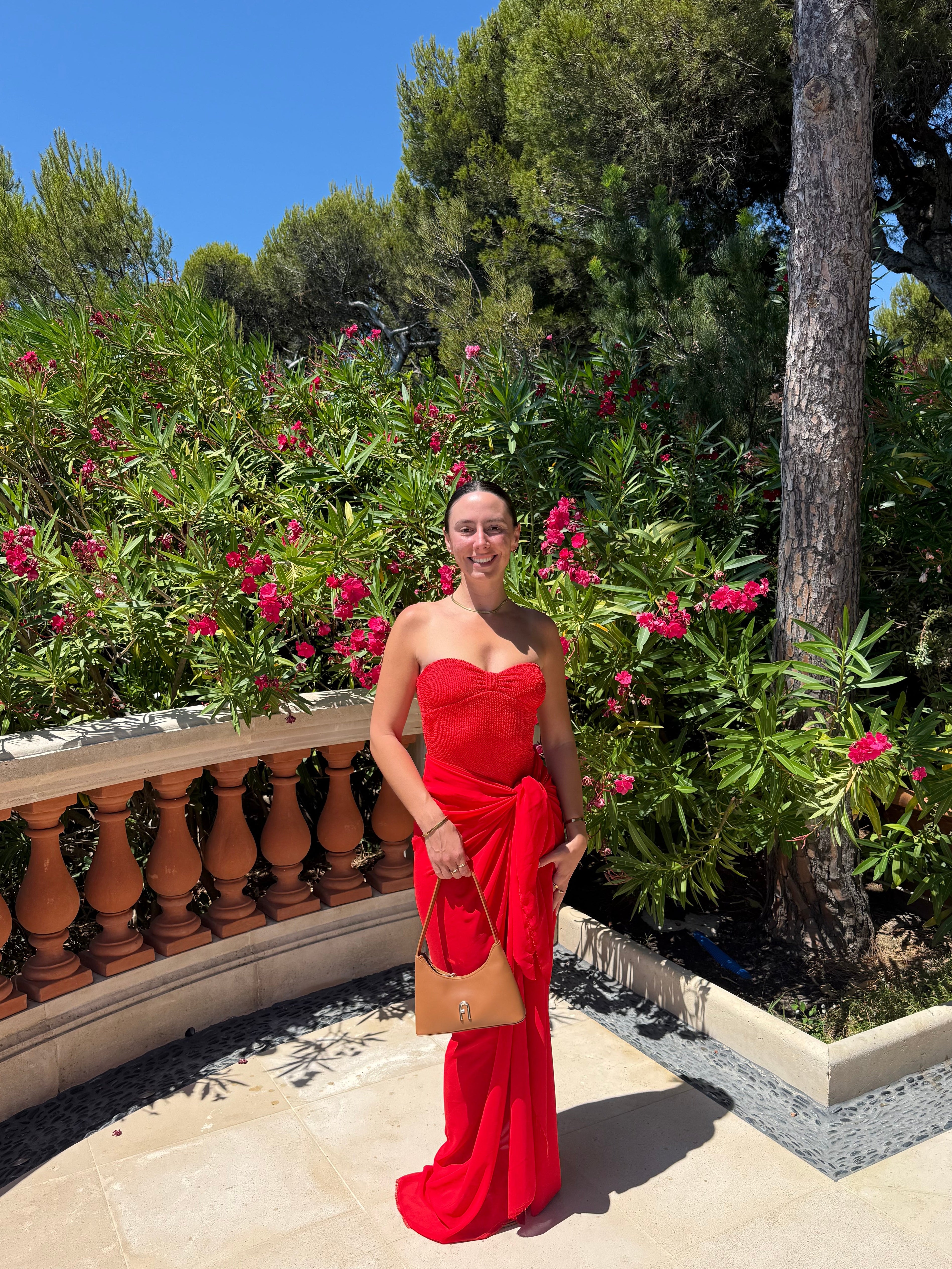 Handcrafted Collection - The Felicity - Red Maxi Sheer Sarong
