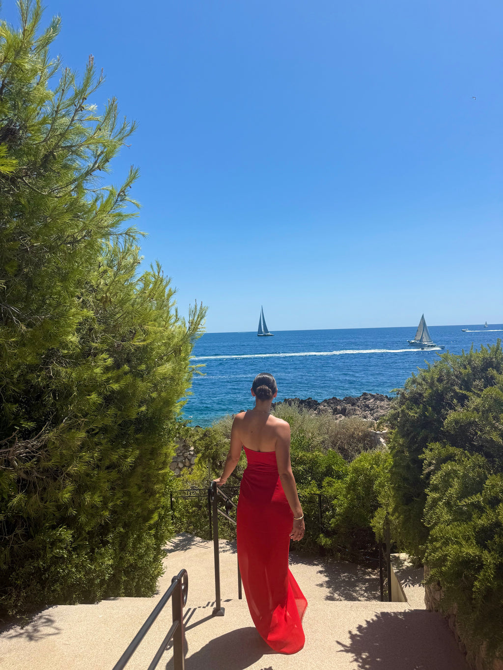 Handcrafted Collection - The Felicity - Red Maxi Sheer Sarong