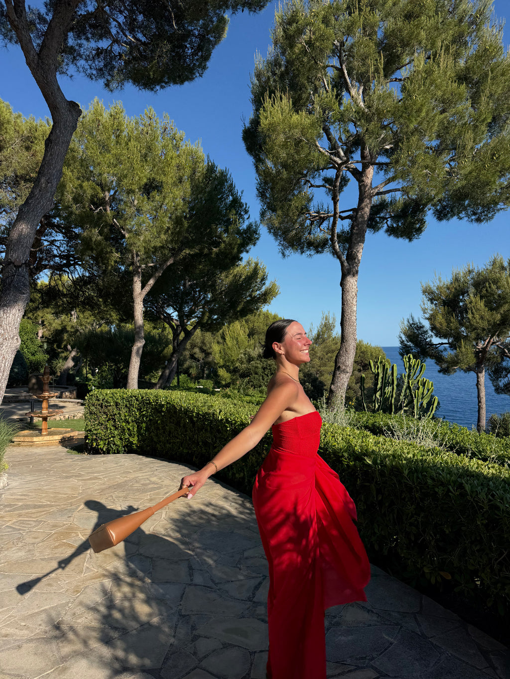 Handcrafted Collection - The Felicity - Red Maxi Sheer Sarong